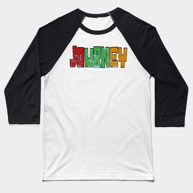 Journey Three Colours Baseball T-Shirt by MonsterButterfly